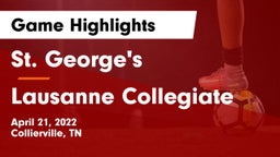 St. George's  vs Lausanne Collegiate  Game Highlights - April 21, 2022