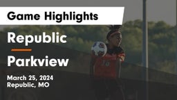 Republic  vs Parkview  Game Highlights - March 25, 2024
