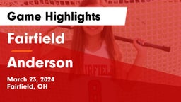 Fairfield  vs Anderson  Game Highlights - March 23, 2024