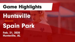 Huntsville  vs Spain Park  Game Highlights - Feb. 21, 2020