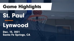 St. Paul  vs Lynwood  Game Highlights - Dec. 15, 2021