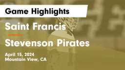 Saint Francis  vs Stevenson Pirates Game Highlights - April 15, 2024