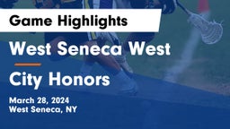 West Seneca West  vs City Honors  Game Highlights - March 28, 2024