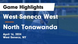 West Seneca West  vs North Tonawanda  Game Highlights - April 16, 2024
