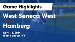 West Seneca West  vs Hamburg  Game Highlights - April 18, 2024