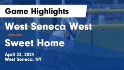 West Seneca West  vs Sweet Home  Game Highlights - April 23, 2024