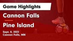 Cannon Falls  vs Pine Island  Game Highlights - Sept. 8, 2022