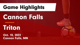 Cannon Falls  vs Triton  Game Highlights - Oct. 10, 2022