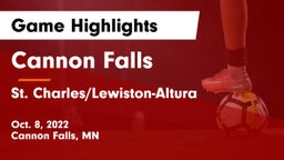 Cannon Falls  vs St. Charles/Lewiston-Altura Game Highlights - Oct. 8, 2022