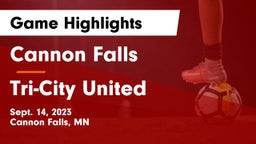 Cannon Falls  vs Tri-City United Game Highlights - Sept. 14, 2023