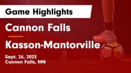Cannon Falls  vs Kasson-Mantorville  Game Highlights - Sept. 26, 2023