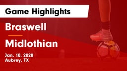 Braswell  vs Midlothian  Game Highlights - Jan. 10, 2020