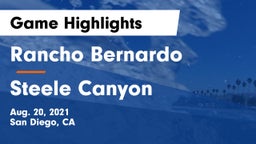 Rancho Bernardo  vs Steele Canyon  Game Highlights - Aug. 20, 2021