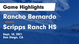 Rancho Bernardo  vs Scripps Ranch HS Game Highlights - Sept. 10, 2021