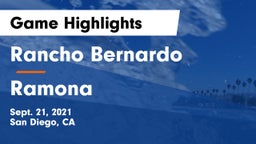 Rancho Bernardo  vs Ramona  Game Highlights - Sept. 21, 2021