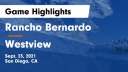 Rancho Bernardo  vs Westview  Game Highlights - Sept. 23, 2021