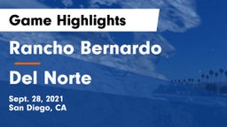 Rancho Bernardo  vs Del Norte  Game Highlights - Sept. 28, 2021