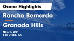 Rancho Bernardo  vs Granada Hills  Game Highlights - Nov. 9, 2021