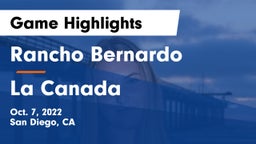 Rancho Bernardo  vs La Canada Game Highlights - Oct. 7, 2022