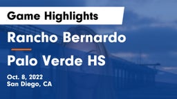 Rancho Bernardo  vs Palo Verde HS Game Highlights - Oct. 8, 2022