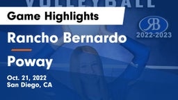 Rancho Bernardo  vs Poway  Game Highlights - Oct. 21, 2022
