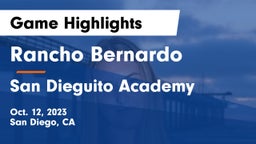 Rancho Bernardo  vs San Dieguito Academy  Game Highlights - Oct. 12, 2023
