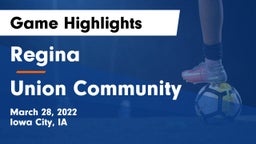 Regina  vs Union Community  Game Highlights - March 28, 2022