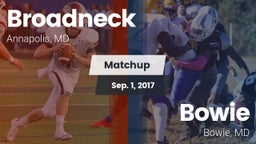 Matchup: Broadneck vs. Bowie  2017