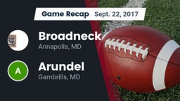 Recap: Broadneck  vs. Arundel  2017