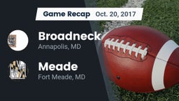 Recap: Broadneck  vs. Meade  2017