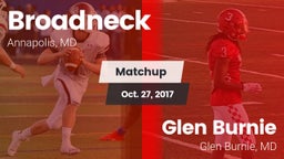 Matchup: Broadneck vs. Glen Burnie  2017