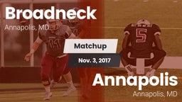 Matchup: Broadneck vs. Annapolis  2017