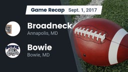 Recap: Broadneck  vs. Bowie  2017