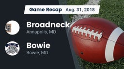 Recap: Broadneck  vs. Bowie  2018