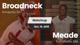 Matchup: Broadneck vs. Meade  2018