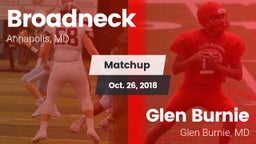 Matchup: Broadneck vs. Glen Burnie  2018