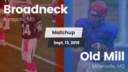 Matchup: Broadneck vs. Old Mill  2019