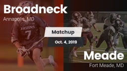 Matchup: Broadneck vs. Meade  2019