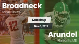 Matchup: Broadneck vs. Arundel  2019