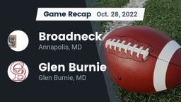 Recap: Broadneck  vs. Glen Burnie  2022
