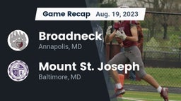 Recap: Broadneck  vs. Mount St. Joseph  2023