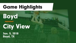 Boyd  vs City View  Game Highlights - Jan. 5, 2018