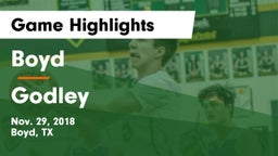 Boyd  vs Godley Game Highlights - Nov. 29, 2018