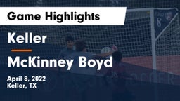 Keller  vs McKinney Boyd  Game Highlights - April 8, 2022