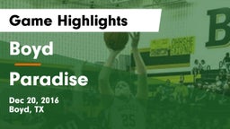 Boyd  vs Paradise  Game Highlights - Dec 20, 2016