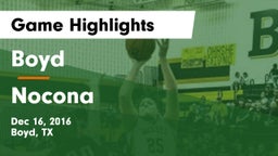 Boyd  vs Nocona  Game Highlights - Dec 16, 2016
