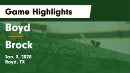 Boyd  vs Brock  Game Highlights - Jan. 3, 2020