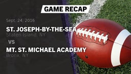 Recap: St. Joseph-by-the-Sea  vs. Mt. St. Michael Academy  2016