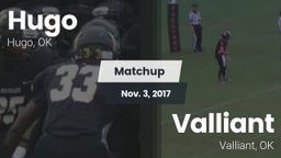 Matchup: Hugo  vs. Valliant  2017