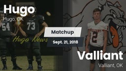 Matchup: Hugo  vs. Valliant  2018